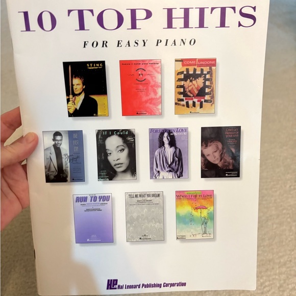 Sheet Music 10 Top Hits for Easy Piano For Beginners No Markings - Picture 2 of 8
